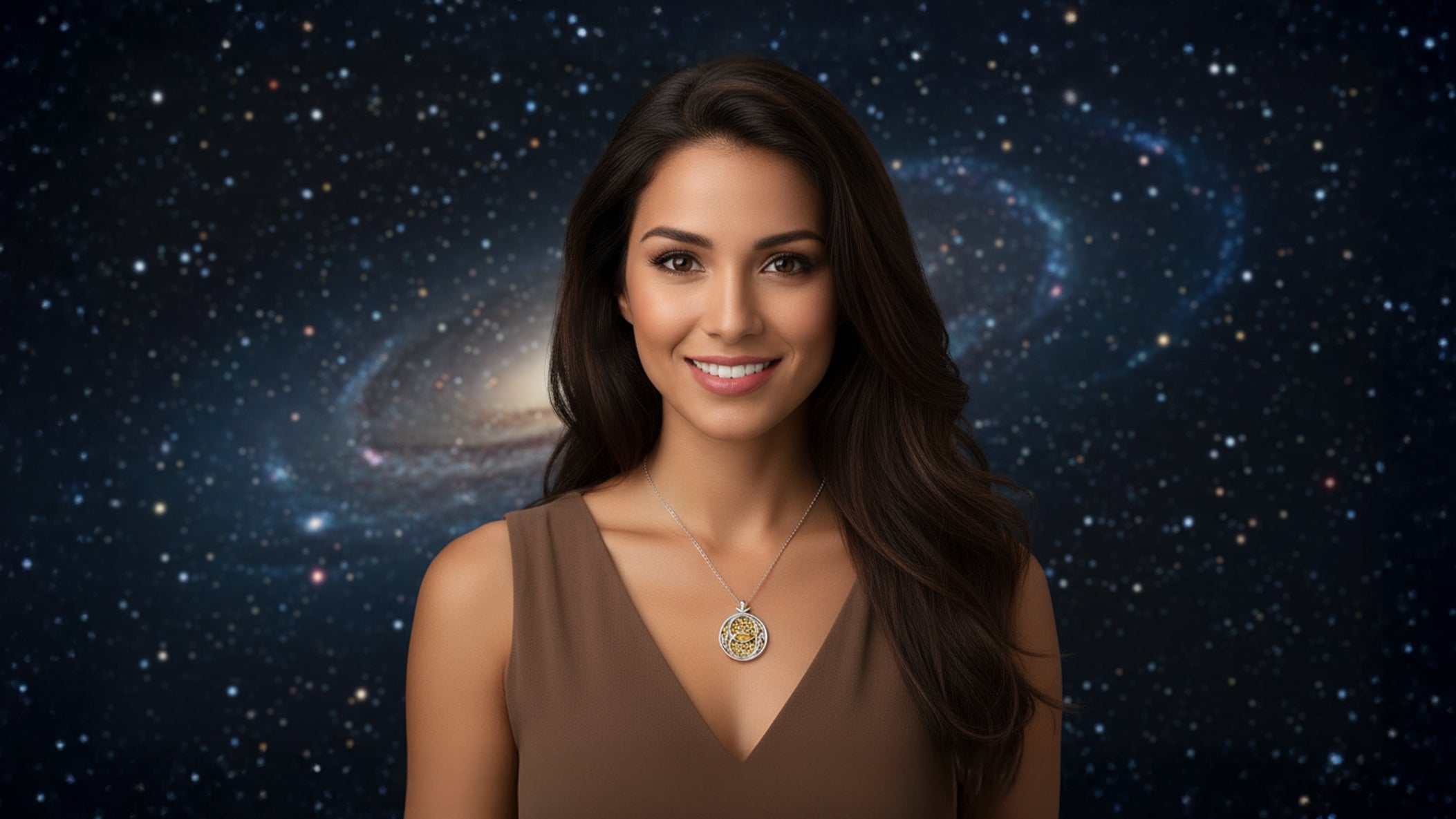 Citrine Harmonic Union Talisman Pendant set in 925 Sterling Silver and plated in 24 k Gold